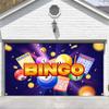 Gorpic 6x4ft Fabric Glittering Bingo Backdrops Banner Golden Bingo Balls Background for Game Theme Festival Celebration Party Game Room Banner Decorations view 3