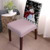 Chair Covers Set of 4, Christmas Snowman Winter Snowflakes Bird Snow Black White Buffalo Check Stretchable Parsons Chair Slipcovers Removable Kitchen Chair Protector for Dining Room view 2