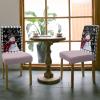 Chair Covers Set of 4, Christmas Snowman Winter Snowflakes Bird Snow Black White Buffalo Check Stretchable Parsons Chair Slipcovers Removable Kitchen Chair Protector for Dining Room view 3