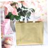 SECFOU 10pcs Reusable Cloth Tote Bags Printed Folding Non-woven Storage Bags for Festivals and Clothes Favors view 2