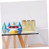 SECFOU 10pcs Reusable Cloth Tote Bags Printed Folding Non-woven Storage Bags for Festivals and Clothes Favors view 4