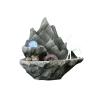 DINBOZ26X Indoor Fountain Desktop Wigwam Flowing Water Ornaments Fortune Cycle Feng Shui Ball Home Living Room Fountain Office Ornaments Tabletop Fountain view 1