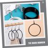 Levemolo 4pcs Scarf Hanger Lightweight Metal Ring Tie Organizer for Scarves Ties and Belts and Construction Space Saving Accessory Storage view 2