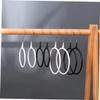Levemolo 4pcs Scarf Hanger Lightweight Metal Ring Tie Organizer for Scarves Ties and Belts and Construction Space Saving Accessory Storage view 3