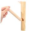 HONMEET 1pc Wooden Stand Coat Hanger Detachable Clothes Rack Hooks for Entryway Living Room Bedroom Versatile Hat and Coat Stand Artistic Design Oak view 4