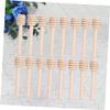 BEBEMOKO 24pcs Wooden Honey Dipper Sticks for Honey Syrup and Jam Dispensing Easy to Clean and Use for Parties and Home Baking view 3