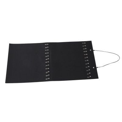 KOMBIUDA Door Back Hanging Storage Bag for Jewelry and Hair Accessories Felt Organizer with Hooks Wall Storage for Home Bedroom and Practical Design