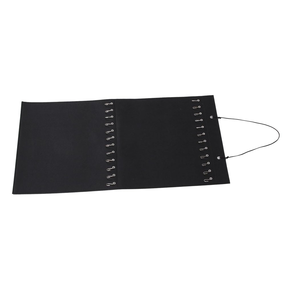 KOMBIUDA Door Back Hanging Storage Bag for Jewelry and Hair Accessories Felt Organizer with Hooks Wall Storage for Home Bedroom and Practical Design