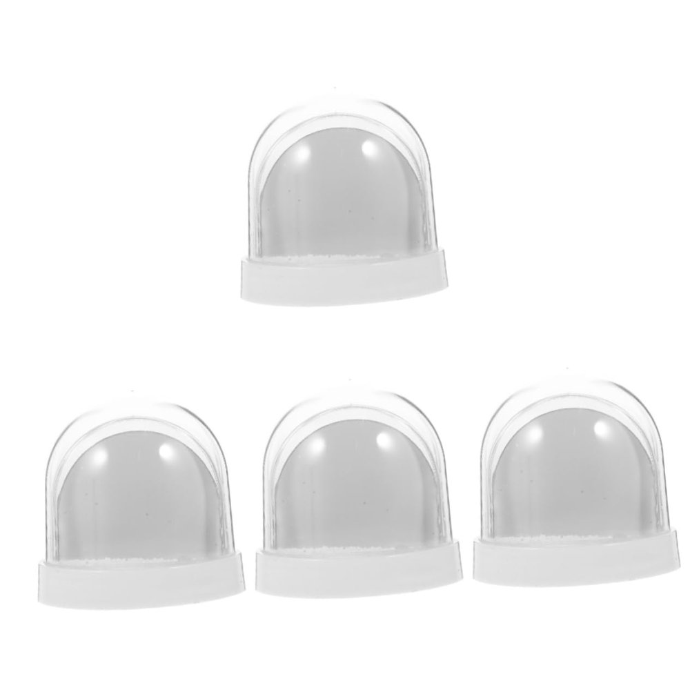 QUMIIRITY 4pcs Photo Snow Globe Kit Blank Snow Globe Frame with Base for Personalization for Crafting Unique Christmas Birthdays Weddings More
