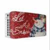 Christmas Snowman Indoor Air Conditioner Cover for Window Units, White Snowflake Retro Bird Red Flower Double Insulation Adjustable Waterproof Indoor AC Cover with Elastic Straps 17" x 13" x 3.5" view 1