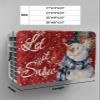 Christmas Snowman Indoor Air Conditioner Cover for Window Units, White Snowflake Retro Bird Red Flower Double Insulation Adjustable Waterproof Indoor AC Cover with Elastic Straps 17" x 13" x 3.5" view 2
