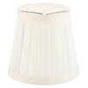 JEWEDECO Elegant Pleated Cloth Lamp Shade for European Style Ceiling Light Easy Install Sturdy Design for Home Hotel and Bedroom Decor Soft Beige view 1