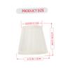 JEWEDECO Elegant Pleated Cloth Lamp Shade for European Style Ceiling Light Easy Install Sturdy Design for Home Hotel and Bedroom Decor Soft Beige view 4