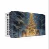 Christmas Indoor Air Conditioner Cover for Window Units, Winter Snowy Shining Tree Reindeer Forest Gift Double Insulation Adjustable Waterproof Indoor AC Cover with Elastic Straps 21" x 15" x 3.5" view 1