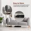 Adjustable TV Tray Black Dinner - Folding Trays for Eating On Couch Wooden Tables Mate Stand Foldable Desk with Cup Holder Portable view 4