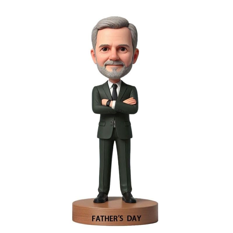 mydedor Custom Executive Bobblehead - Personalized Businessman Figurine from Photo, Handmade Gift for Retirement, Promotion, Birthday | Office Desk Decor for CEO, Entrepreneur, Colleague