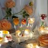 Handmade Floral Night Light - Floral Resin Night Light,Pressed Flower Resin Letters Nightlight with LED Light,DIY Handmade Custom Letter Decortions Lamps for Women Girls Gift (S) view 3