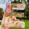 Handmade Floral Night Light - Floral Resin Night Light,Pressed Flower Resin Letters Nightlight with LED Light,DIY Handmade Custom Letter Decortions Lamps for Women Girls Gift (F) view 4