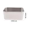 BIUDECO Set of 2 Stainless Steel Cake Baking Boxes Food Container Easy Storage Kitchen Supply Silver view 4