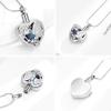 Hearbeingt Butterfly Heart Urn Necklace for Ashes Crystal Cremation Jewelry view 4