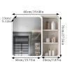 POWRZZZY Medicine Cabinet with Lights Bathroom Vanity Mirror with Storage 15.75in Bathroom Cabinet Wall Mount with Light Brightness Defogging Front&Backlit for Kitchen Dining Room Living Room view 2