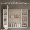 POWRZZZY Medicine Cabinet with Lights Bathroom Vanity Mirror with Storage 15.75in Bathroom Cabinet Wall Mount with Light Brightness Defogging Front&Backlit for Kitchen Dining Room Living Room view 3