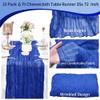 15 Pack Cheesecloth Table Runner 6FT Romantic Cheese Cloth Table Runner 35 x72Inch Gauze Boho Table Runners for Wedding Birthday Party Pinic Bridal Baby Shower Anniversary Table Decoration(Royal Blue) view 4