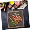BEBEMOKO Japanese Wooden Pallet Serving Tray Square Platter Dinner Plate for Steak Salad Pizza Supply view 3