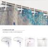 SHUODAOCO Abstract Shower Curtains Blue and White Shower Curtain Retro Architecture Long Shower Curtain Washable Polyester Fabric Shower Curtain 54Wx72L view 4