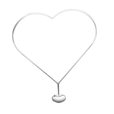 Heart Shape Balloon Arch Stand Kit PVC Xmas White Floor