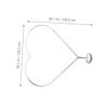 Heart Shape Balloon Arch Stand Kit PVC Xmas White Floor view 2