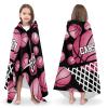 Eiis Unidesign Custom Name Flamingo Sport Basketball Kids Hooded Bath Beach Towel Girls Boys Swim Pool Cover Up Super Absorbent Bath/Pool/Beach Towel view 3