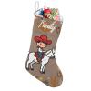 Joyestore Personalized Cowboy Brown West Hats Boots Christmas Stocking,Custom Christmas Stocking for Boys,Girls,Home Decor,Holiday Decorations,One Stocking view 2