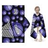 Eiis Unidesign Hooded Towels for Kids 3-10 Yrs Purple Sport Basketball Kids Bath Towels Hooded Beach Towel Wrap Bathrobe Blanket Boys Gift for Shower view 2