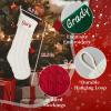 Voltexia Personalized Christmas Stockings with Name Embroidered Knitted Custom Christmas Stocking 18 Large Xmas Stocking Holiday for Fireplace Christmas Holiday Party Decoration-5 Pcs view 3