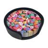 6 Pcs Valentine's Day Heart Coasters for Coffee Table, Cute Coasters with Holder, Red Hearts Coasters for Women Men view 2