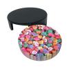6 Pcs Valentine's Day Heart Coasters for Coffee Table, Cute Coasters with Holder, Red Hearts Coasters for Women Men view 3