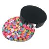 6 Pcs Valentine's Day Heart Coasters for Coffee Table, Cute Coasters with Holder, Red Hearts Coasters for Women Men view 4