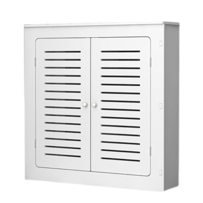 Radiator Cover Cabinet, Modern Home Wood Radiator Covers, Radiator Shelf with 2 Doors, Heating Cover Cabinet,Creative Hollow Design, for Home, Living Room(100 * 90 * 15cm/39.4 * 35.4 * 5.9in)