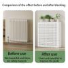 kwimebek Wood Radiator Cover, White Radiator Covers for Home, Modern Home Radiator Covers, Heater Covers for Radiators for Living Room, Bathroom(23.6 * 7.9 * 31.5in) view 3