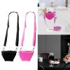 5Pcs Wine Glass Neck Holder Neoprenes Sleeve With Adjustable Neck Strap Wine Glass Lanyard Necklace For Wine Walking view 2