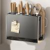 Argzm Modern Elegant Kitchens Supplies Storage Holder Accessory for Utensils Multilayer Wall Mounted Rack with Safe Designs view 4