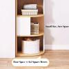 LYHXYLFT Corner Bookshelf,Full Baffle Shaped Display Bookshelves,Density Board Corner Bookcase,Suitable for Storing Books,Stationery,Photo and Other Items(15.74X15.74X57.87) view 3
