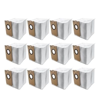 Dust Bags Compatible With XiaoMi VIOMI S9 Robot Vacuum Cleaner 3.0L Large Capacity Leakproof Replacement Dust Bin Spare Parts(12 pcs)