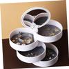 TINEASUR Rotating Jewelry Box Travel Jewelry Organizer Multi-layer Storage Case view 4