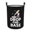 Drop The Base Chemistry Large Laundry Basket,Bathroom,Waterproof,Collapsible Round Clothes Basket Freestanding Laundry Hamper view 1