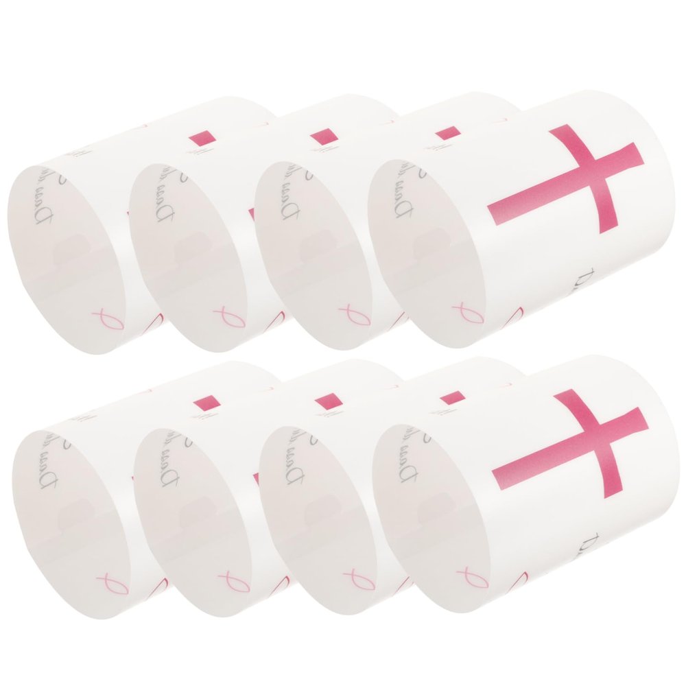 HOOTNEE 8pcs Decorative Candle Covers for Tea Light Holders Cylinder Tube Shields Unique Drip Protectors for Home Decor Parties Special Occasions Create Warm Atmosphere