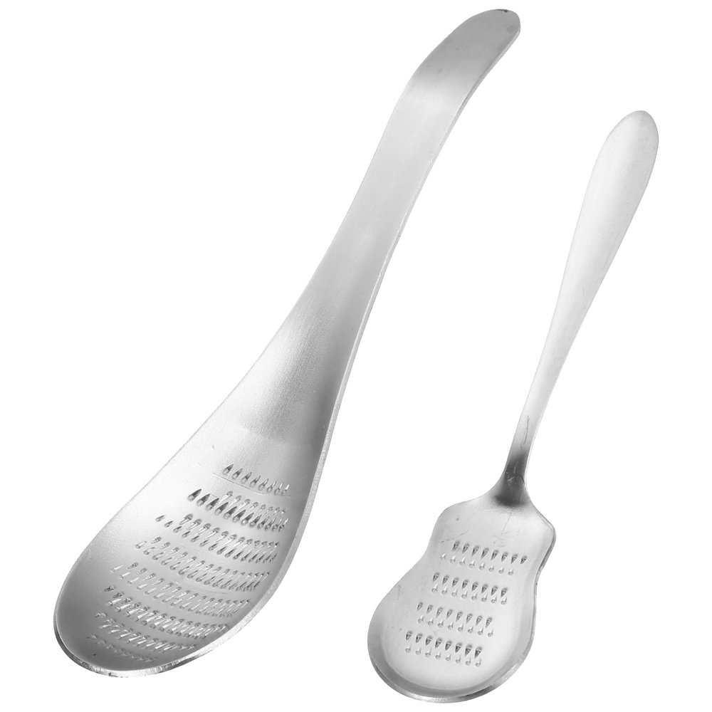 2pcs Stainless Steel Garlic Crusher Grater for Baby Food