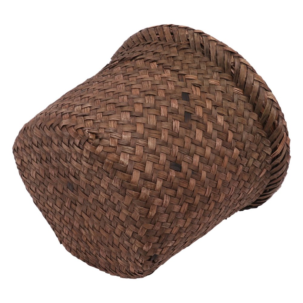 Mipcase 1pc Seaweed Woven Plant Holder Rustic Flower Pot for Indoor Use Natural Seagrass Container for Small Items Decorative Basket for Organization
