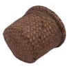 Mipcase 1pc Seaweed Woven Plant Holder Rustic Flower Pot for Indoor Use Natural Seagrass Container for Small Items Decorative Basket for Organization view 1